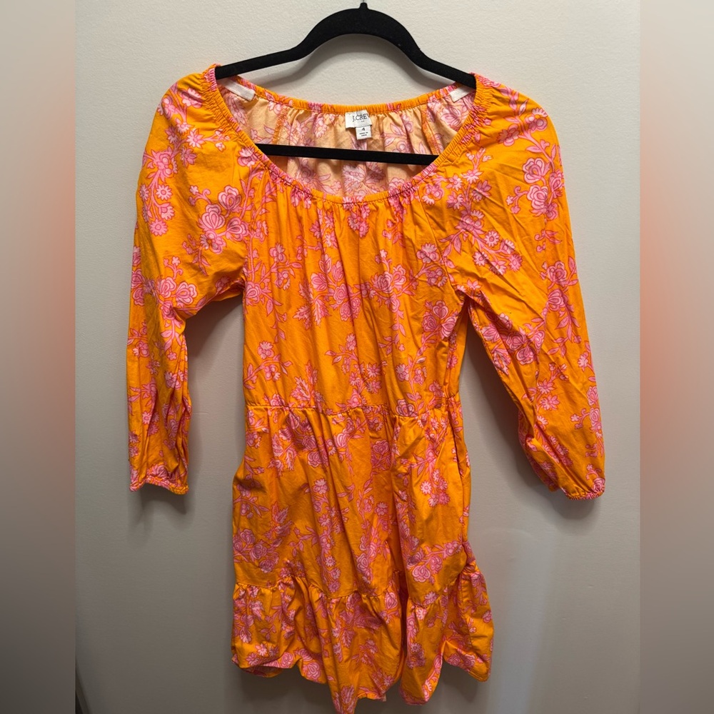 J Crew Floral Tiered Mini Dress